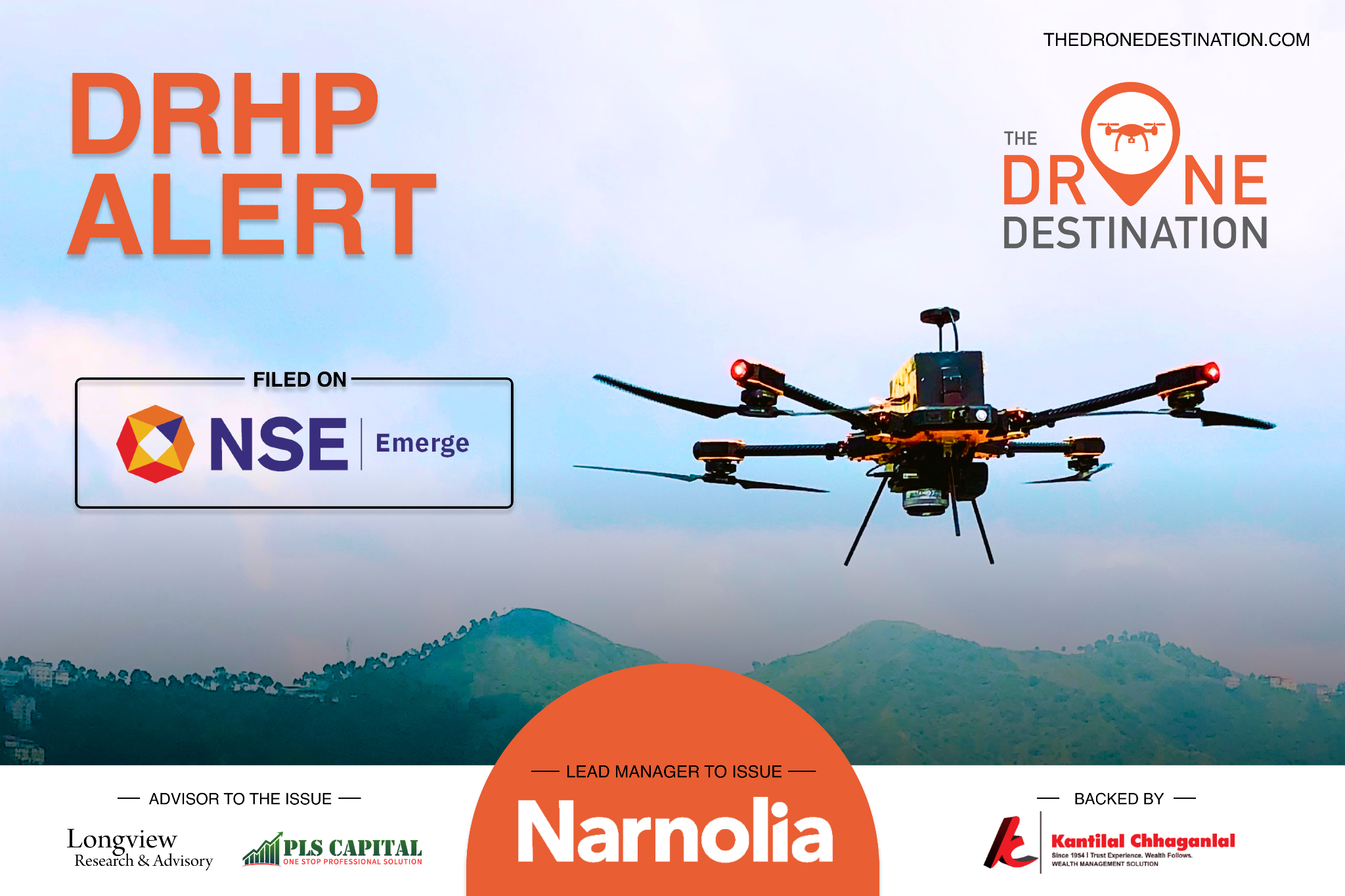 Drone Destination - India's largest Drone Training Organization and a leading Drone-as-a-Service company sets course for Growth, Files DRHP with NSE Emerge