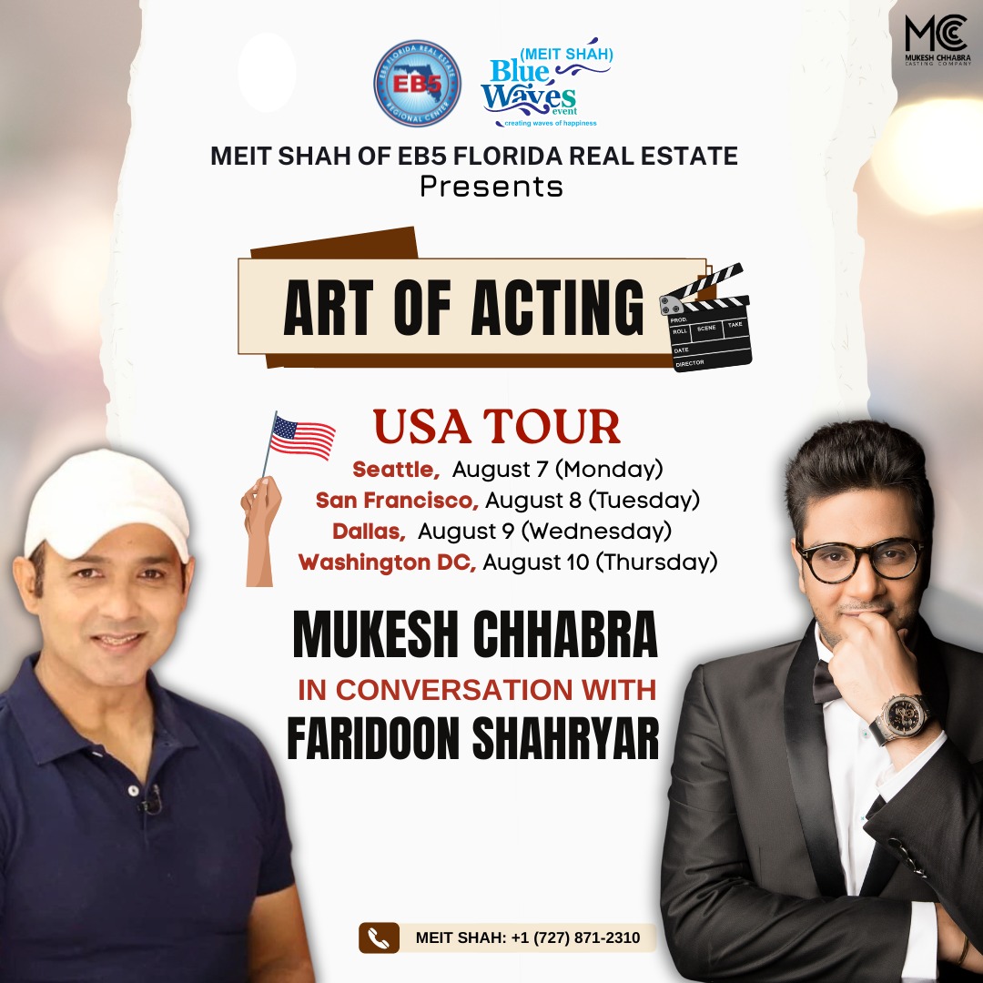 Mukesh Chhabra to REVEAL the process of casting in biggest Bollywood films and shows in USA Tour with Faridoon Shahryar