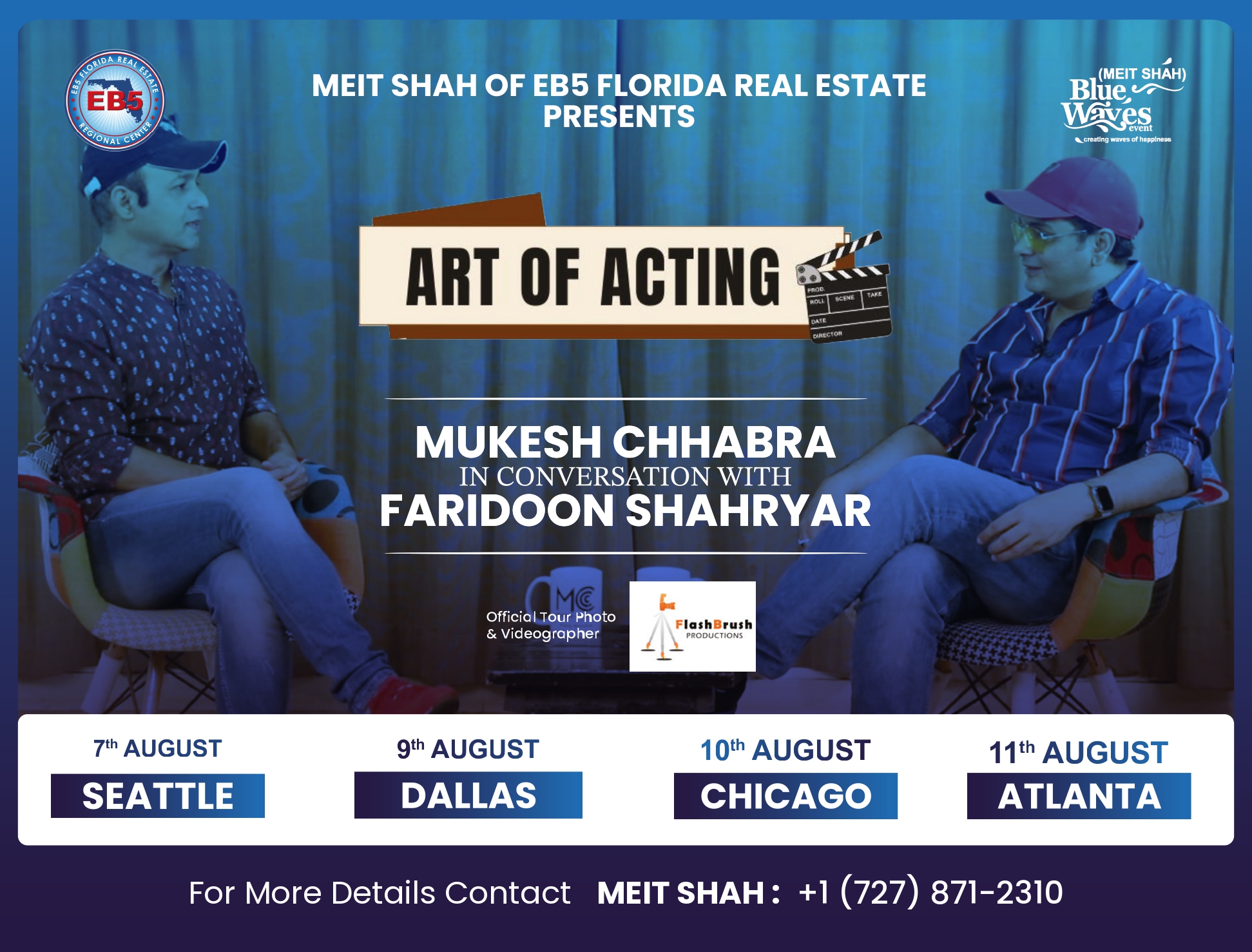 Mukesh Chhabra to converse with popular journalist Faridoon Shahryar, undertake a 4-city ‘Art Of Acting’ tour in the USA